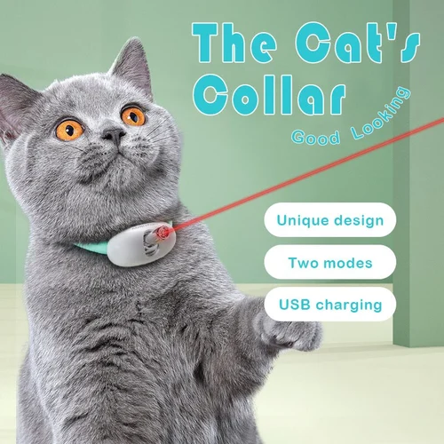 Giocattoli per gatti automatici indossabili con laser