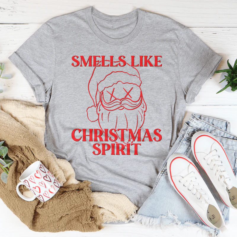 Smells Like Christmas Spirit Tee - Image 4