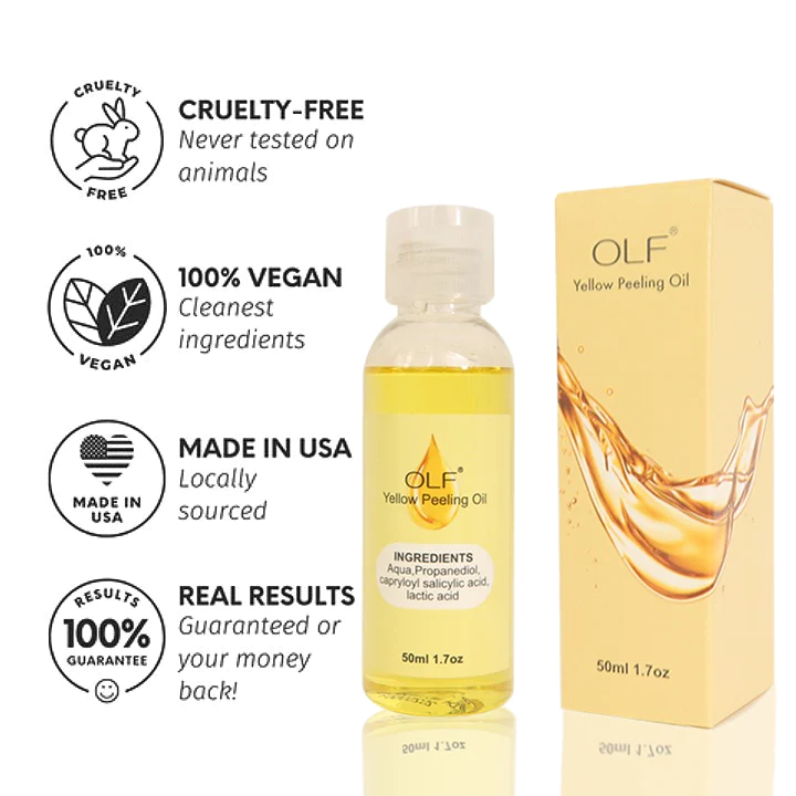 OLF™ Natural Spots Whitening Yellow Peeling Oil (50ml, 1.7oz) - Image 4
