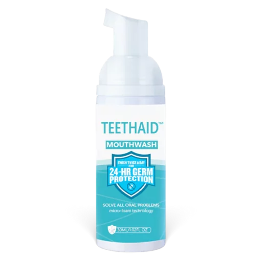 2022 Teethaid™ Mouthwash, 치석 제거, 치아 미백, 구강 궤양 치료, 구취 제거, 충치 예방 및 치유, 치아 재생