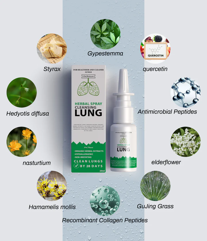 OnNature® Organic Herbal Lung Cleanse & Repair Nasal Spray PRO(Flash Sale Now) - Image 4