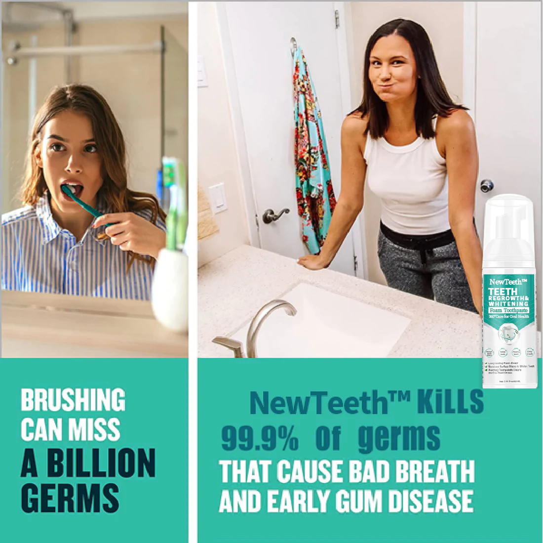 NewTeeth™ Toothpaste Mousse Foam — Calculus Removal, Teeth Whitening, Healing Mouth Ulcers, Eliminating Bad Breath, Preventing and Healing Caries, Tooth Regeneration - Image 8