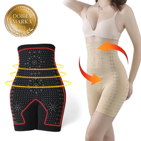 Far Infrared Negative Oxygen Ion Fat Burning Tummy Control Bodysuit,  Graphene Tightening and Body Shaping Shorts