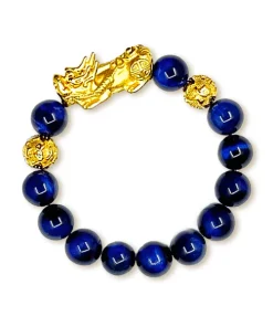 FengShui Tigereye Blue Pi Xiu Bracelet