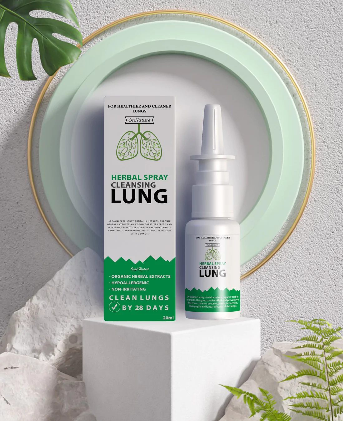 OnNature™ Organic Herbal Lung Cleanse & Repair Nasal Spray PRO（Flash