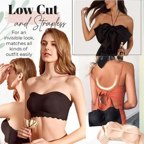 🔥LALA LA 49% OFF-Women Sexy Strapless Bras Invisible Push Up Bras