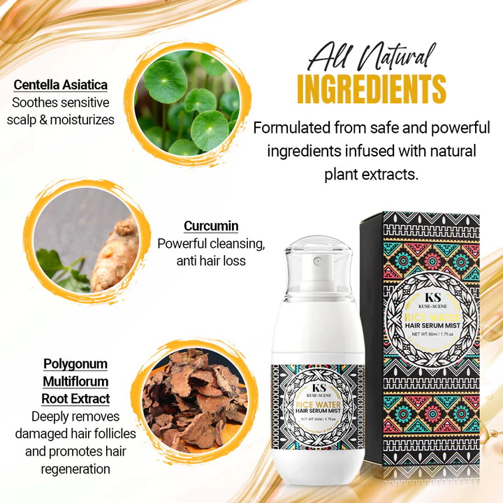 KuseScene™ Rice Water Hair Serum Mist - Image 6
