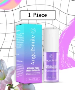 AngelSmile Whitening Purple Mousse Toothpaste