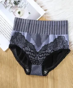 Lace Graphene Fiber Compression HighWaist Briefs