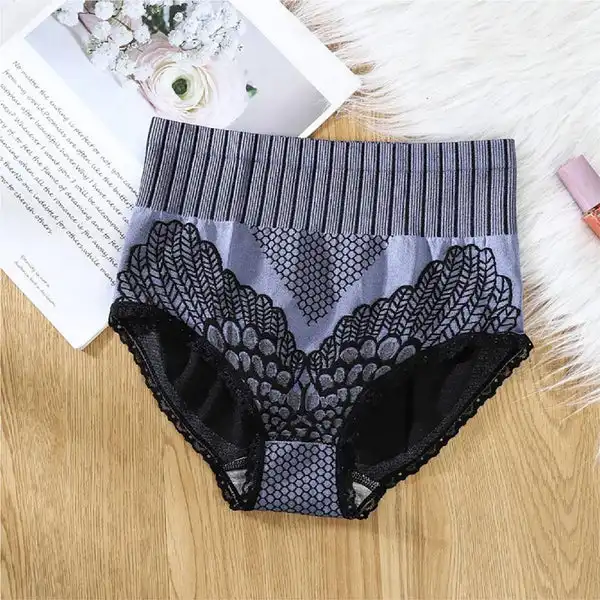 Lace Graphene Fiber Compression HighWaist Briefs