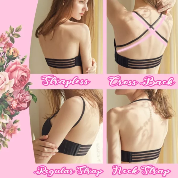 Lace Strapless Drawstring Perfect Bandeau - Image 2