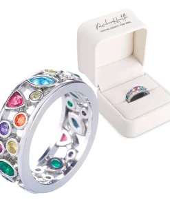 RainbowHealth Crystal Quartz IONX Ring