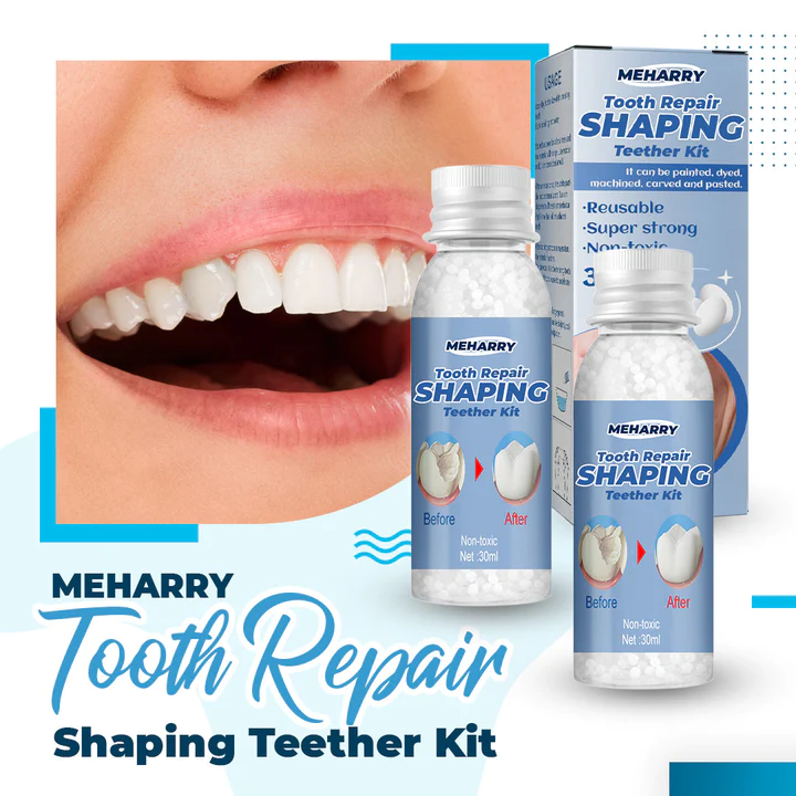 MEHARRY Tooth Repair Shaping Teether Kit,Moldable False Teeth