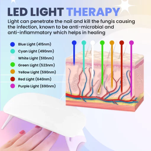 NailPro ™ Appareil de luminothérapie LED pour mycose des ongles - Achetez  aujourd'hui et obtenez 55% de réduction - MOLOOCO