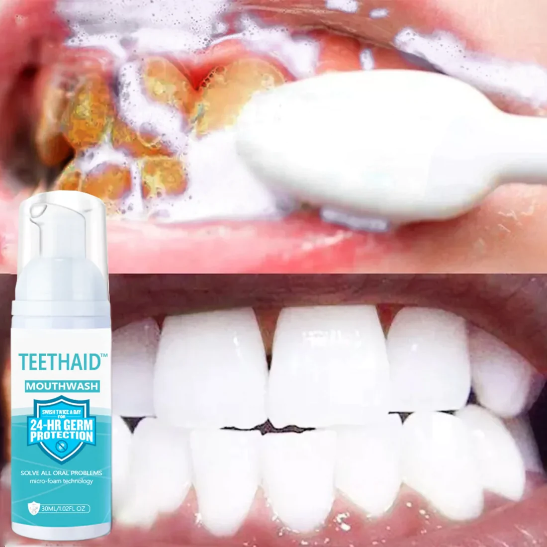 Teethaid™ Pure Herbal Super Whitening & Teeth & Mouth Repair Mousse - Image 6