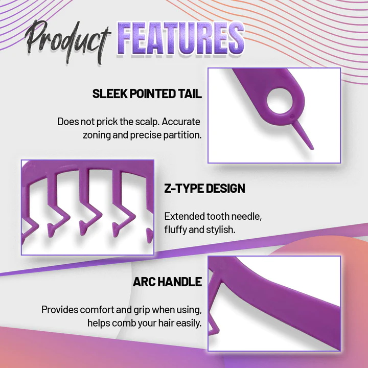 New Z-Shaped Hair Fluffy Stitch Comb - Image 5