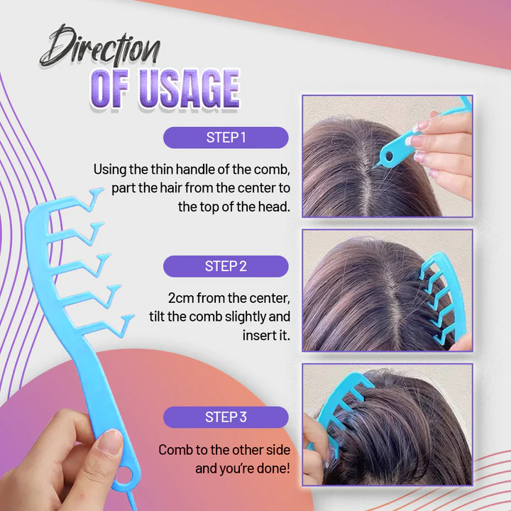 New Z-Shaped Hair Fluffy Stitch Comb - Image 6