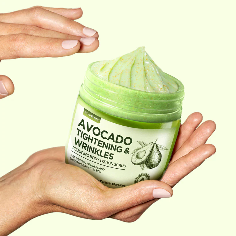Fivfivgo™ Avocado Tightening & Wrinkles Reducing Body Lotion Scrub - Image 2