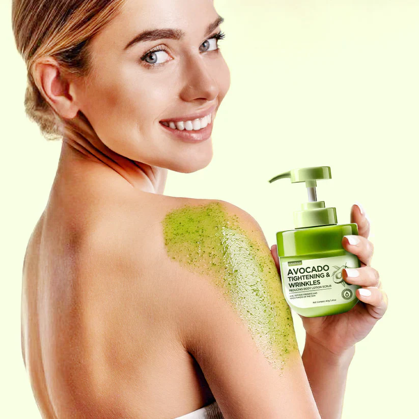 Fivfivgo™ Avocado Tightening & Wrinkles Reducing Body Lotion Scrub - Image 3