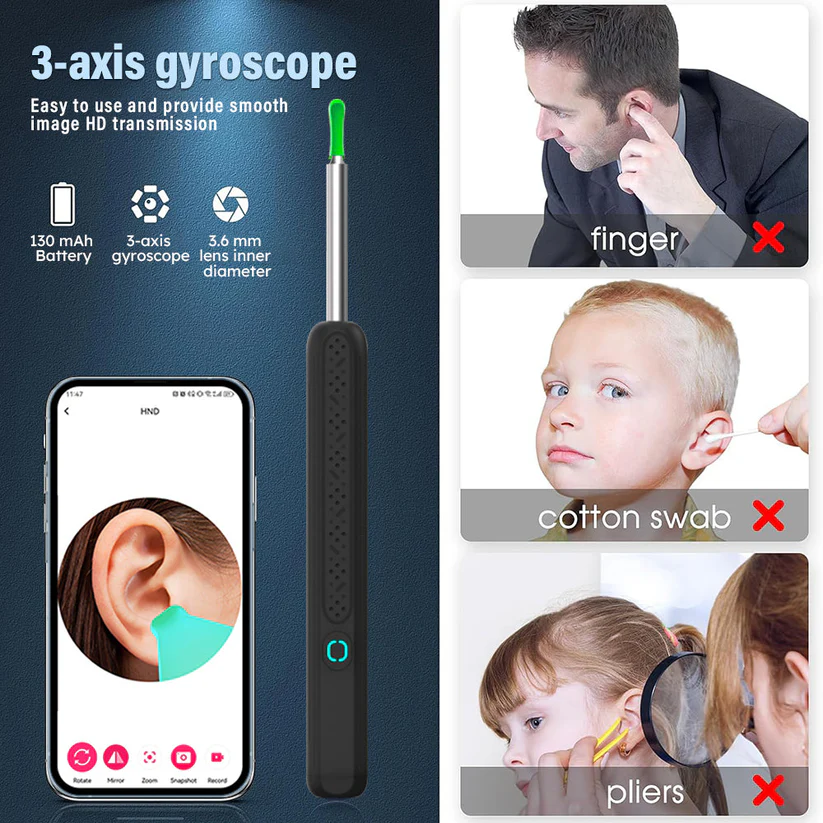 Уред за почистване на уши Futusly™ с камера - Изображение 6