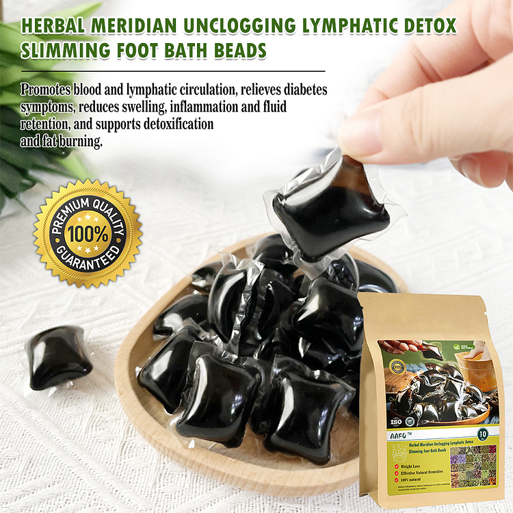 AAFQ™ Herbal Meridian Unclogging Lymphatic Detox Slimming Foot Bath Beads - Image 3