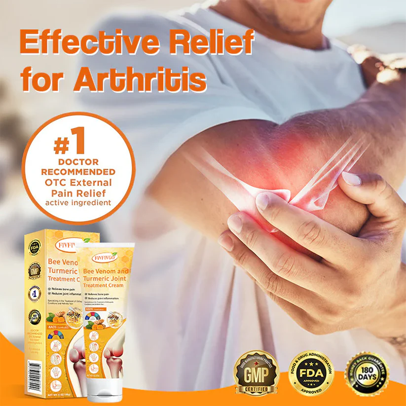 Fivfivgo™ Крем за лечение на стави с пчелна отрова и куркума - Изображение 6