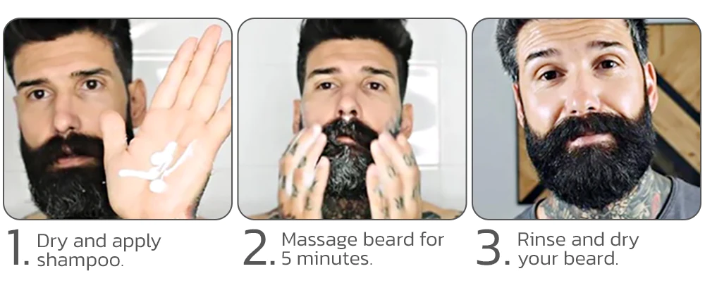 Guys Natural Darkening Beard Shampoo - Image 6
