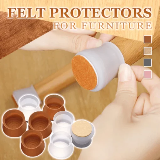 Προστατευτικά καλύμματα τσόχας για καρέκλα & τραπέζι (Σετ 8 τεμαχίων)
