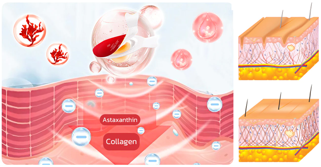 Flysmus™ EggSkin Astaxanthin Collagen Firming Mask - Image 7