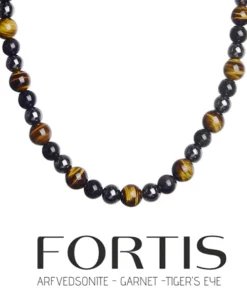 FORTIS Chalcedony Beaded Necklace