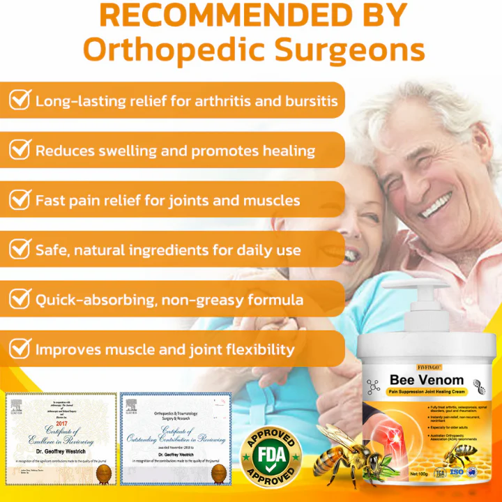 Fivfivgo™ крем за лечение на стави с пчелна отрова за потискане на болката - Изображение 2