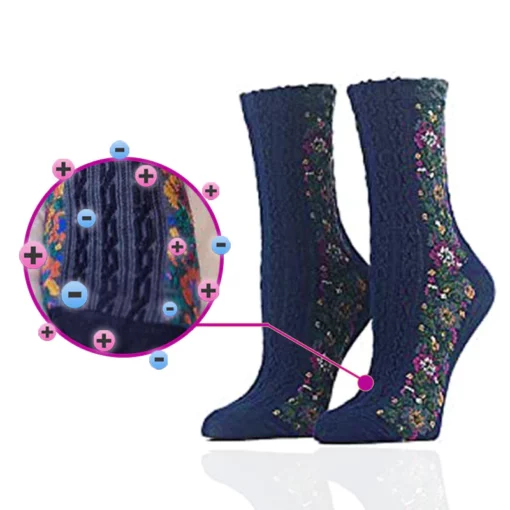 IonFit ™ HeatDetox Floral Socks