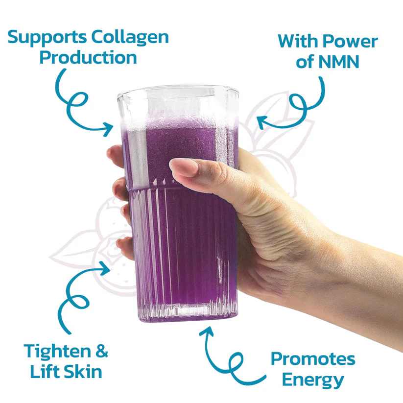 GFOUK™ NMYN 15000mg NMN Collagen Peptides Berry Juice Powder - Image 4