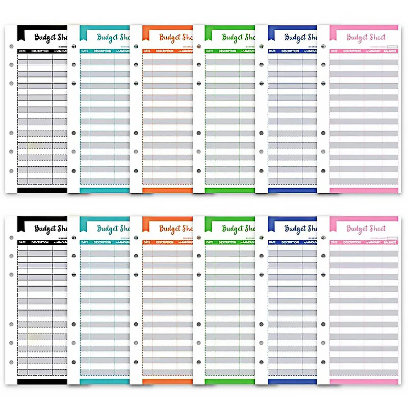 Leather Budget Binder Notebook - Image 2