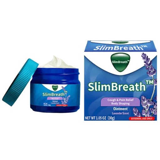 SlimBreath™ ဆေးဖက်ဝင်အပင်များ ခန္ဓာကိုယ်ပုံသဏ္ဍာန်နှင့် ချောင်းဆိုးခြင်းနှင့် နာကျင်မှု သက်သာစေသော လိမ်းဆေး