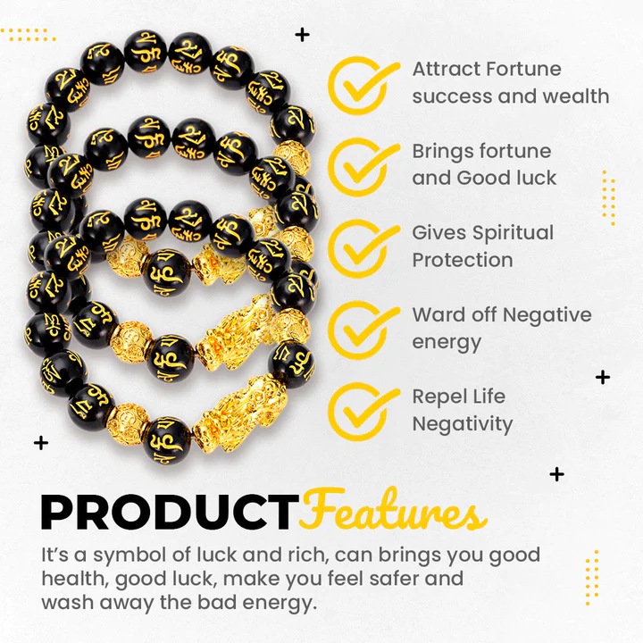 ZenAura™ Feng Shui Pi Xiu Obsidian Bracelet - Image 5