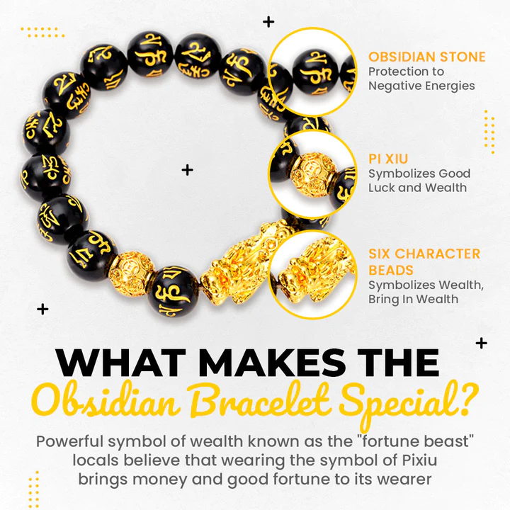ZenAura™ Feng Shui Pi Xiu Obsidian Bracelet - Image 8