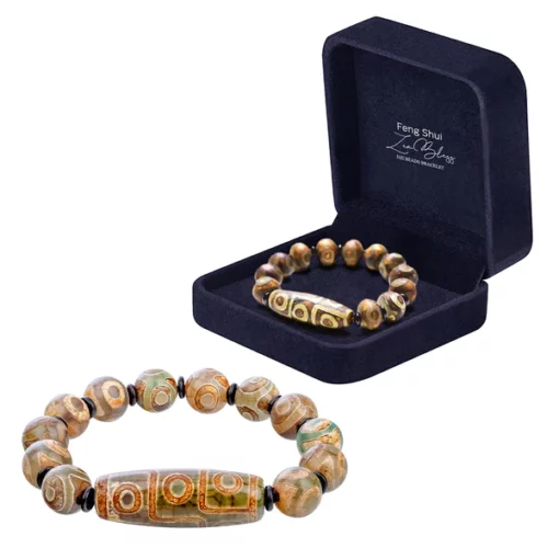 Braccialetto Maya Treasure Dzi Beads Feng Shui