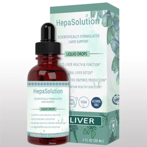 HepaSolution® ძლიერი ანტიოქსიდანტური ღვიძლის გამწმენდი დეტოქსი და აღმდგენი წვეთები