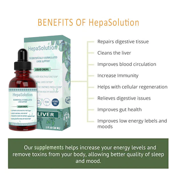 HepaSolution® Powerful Antioxidant Liver Cleanse Detox and Repair Drops - Image 3