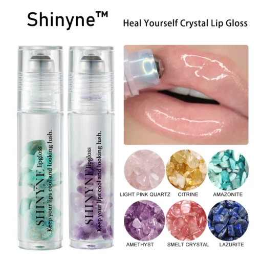 NUEVO Shinyne™ Natural Crystal Brillo de labios hidratante y exuberante Labios Rellenadores