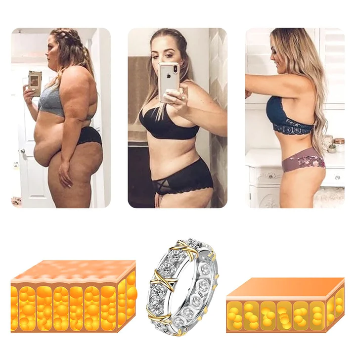 Oveallgo™ Meliora Magnetite Criss-Cross Lymphvital Ring - Image 8