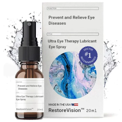 RestoreVision™ Ultra Eye Therapy LubricantRestoreVision™, 무방부제, 안구 질환 예방 및 완화, FDA 승인 포뮬러, 20mL(0.68oz)
