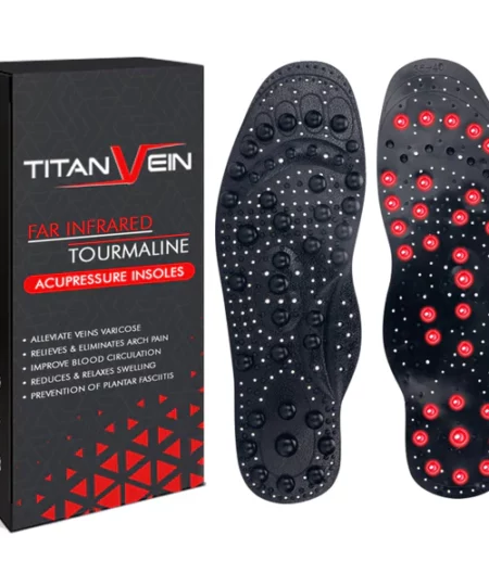 TourmaRelax™ TitanVein Far Infrared Acupressure Insoles