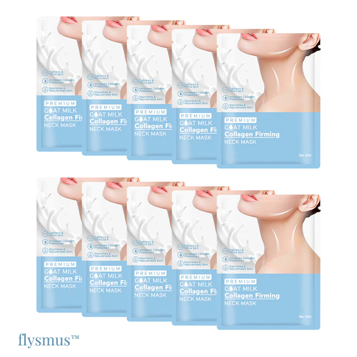flysmus™ Premium Goat Milk Collagen Firming Neck Mask - Image 6