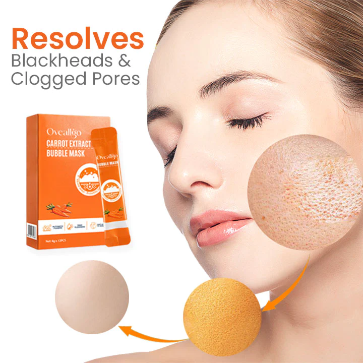 Oveallgo™ Carrot Pore Purifying Bubble Mask - Image 8