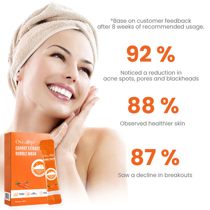 Oveallgo™ Carrot Pore Purifying Bubble Mask - Image 3