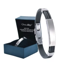 Oveallgo™ Apus Ion Therapeutic SugarDown Titanium Wristband