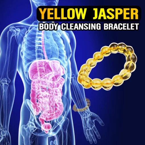 Sarı Jasper Vücut Temizleme Bilekliği