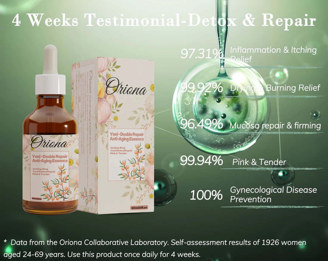 Oriona®5xAnti-Aging Factor Yoni Double Repair & Anti-Aging Essence - Itching Stop & Yoni Detox & Repair Pink and Tender - Image 2